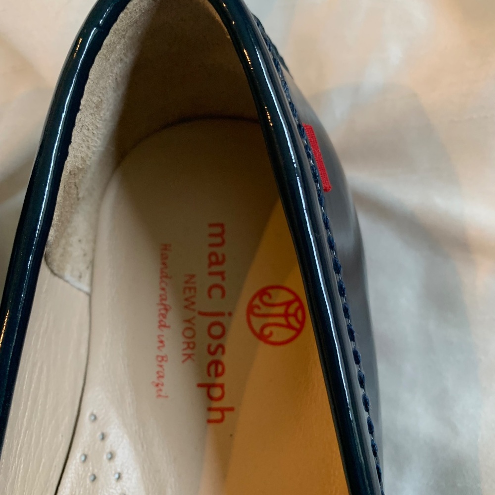Marc Joseph New York Blue Patent Leather Loafers sz 8.5 - Picture 4 of 8